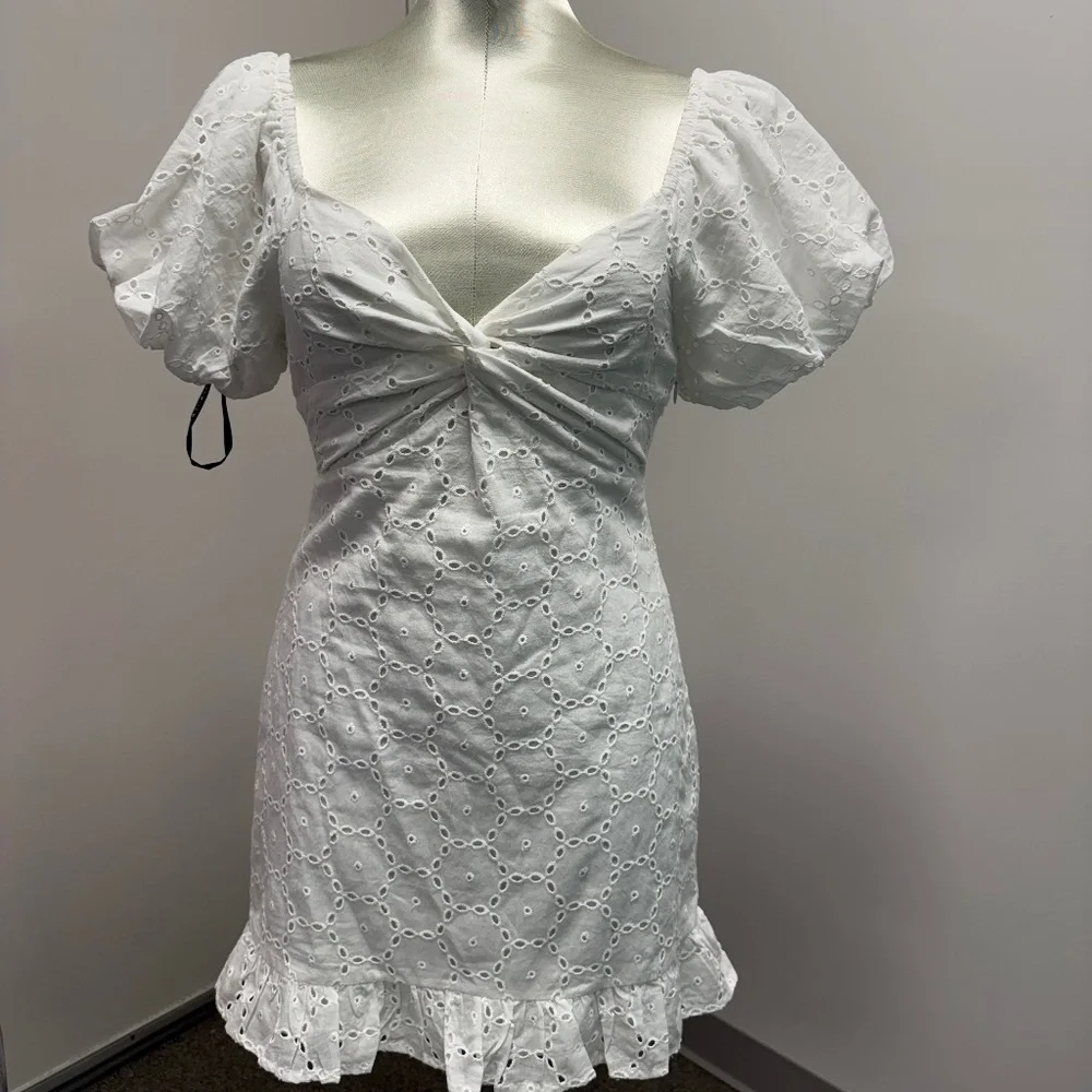 NWT Katie J NYC White Phoebe Dress - Picture 1 of 5